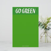 Go Green Stationery Briefpapier (Stehend Vorderseite)