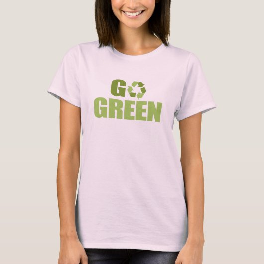 Go Green T - Shirt / Earth Day T - Shirts (Vorderseite)