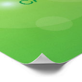 Go Green Word Cloud Poster (Ecke)