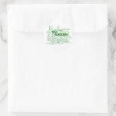 Go Green Word Cloud Sticker (Tasche)