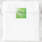 Go Green Word Cloud Sticker (Tasche)