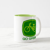 Go Green Zweifarbige Tasse (VorderseiteRechts)