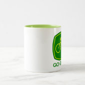 Go Green Zweifarbige Tasse (Mittel)