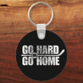 Go Hard oder Go Zuhause (Hockey) Schlüsselanhänger (Vorderseite)