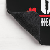 Go Heavier Stärke Training Motivation Mousepad (Ecke)