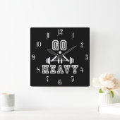 Go heavy quadratische wanduhr (Zuhause)