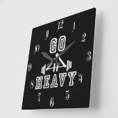 Go heavy quadratische wanduhr (Winkel)