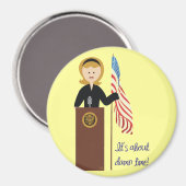 Go Hillary Magnet (Vorderseite/Rückseite)