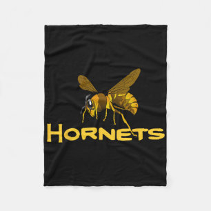 Go Hornets Footbyll Bysebyll Bysketbyll Cheer Danc Fleecedecke