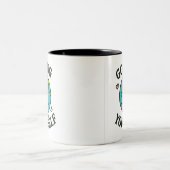 Go Hug Dir selbst Earth - Funny Öko Friendly Zweifarbige Tasse (Mittel)