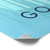 Go Ice Climbing Travel Poster (Ecke)