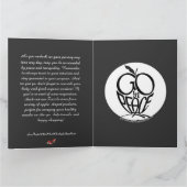 Go in Peace Fluits Playing...Faltes Grußkarte Karte (Innenseite)