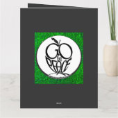 Go in Peace Fluits Playing...Faltes Grußkarte Karte (Rückseite)