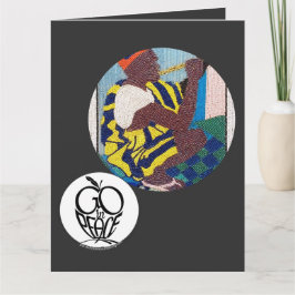 Go in Peace Fluits Playing...Faltes Grußkarte Karte