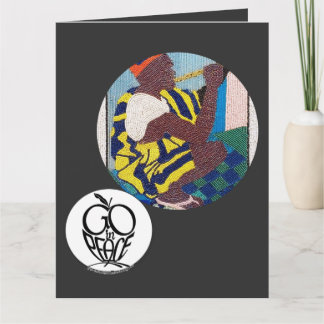 Go in Peace Fluits Playing...Faltes Grußkarte Karte