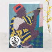 GO IN PEACE FOLGING + Fluits Card Karte (Gelbe Blume)