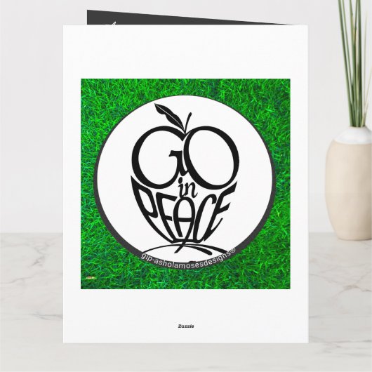 GO IN PEACE FOLGING + Fluits Card Karte (Rückseite)