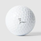 Go in Peace Golf Balls Golfball (Vorderseite)