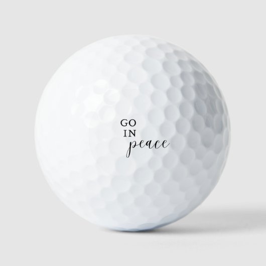 Go in Peace Golf Balls Golfball (Vorderseite)