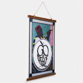 GO in PEACE Wall Topper Hangband Wandteppich Mit Holzrahmen (Gewinkelt)