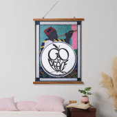 GO in PEACE Wall Topper Hangband Wandteppich Mit Holzrahmen (Schlafzimmer)