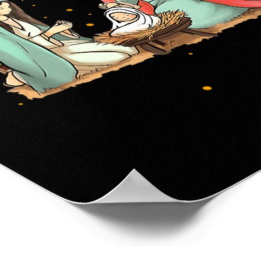 Go Jesus It's Your Birthday Christmas Christian Me Poster (Ecke)