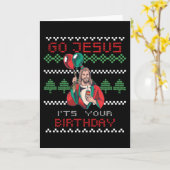 Go Jesus It's Your Birthday Karte (Gelbe Blume)