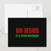 Go Jesus Weihnachten Geburtstag (Vorne/Hinten)