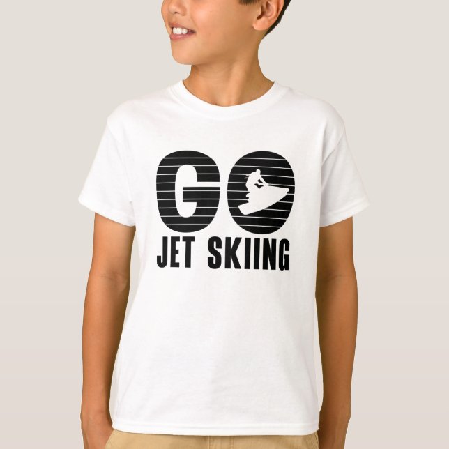 Go Jet Skiing Jet Ski Retro Jetski Jet Ski Rider T-Shirt (Vorderseite)
