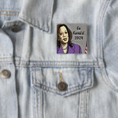 Go Kamala 2024 US-Präsidentschaftswahl Button (Beispiel)