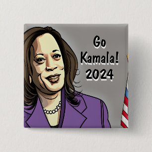 Go Kamala 2024 US-Präsidentschaftswahl Button