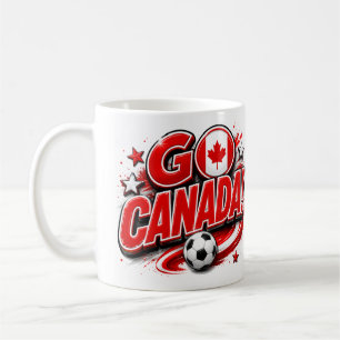 GO Kanada Patriotischer Fußball-Fan-Becher Kanad Kaffeetasse