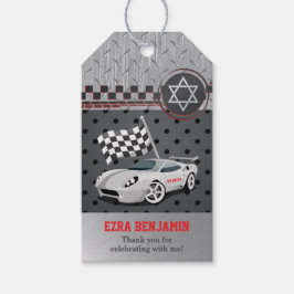 Go-Kart-Autofahren Bar Mitzvah Geschenkanhänger
