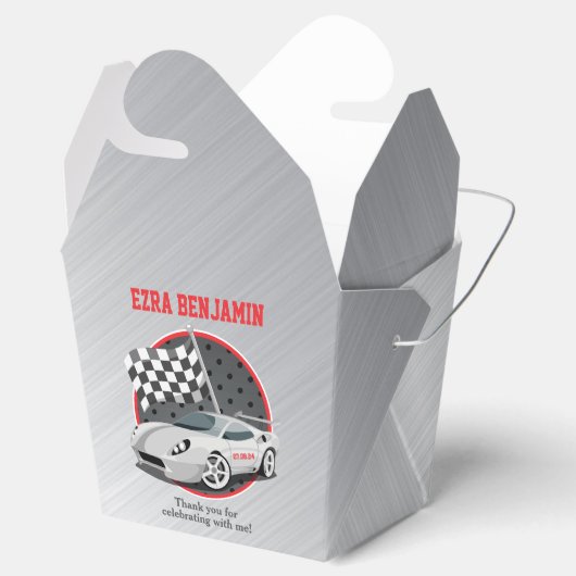 Go-Kart-Autofahren Bar Mitzvah Geschenkschachtel (Geöffnet)