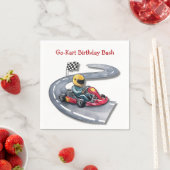 Go-Kart Birthday Bash Serviette (Beispiel)