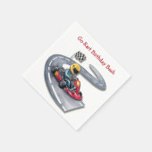 Go-Kart Birthday Bash Serviette (Ecke)