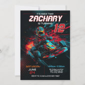 Go Kart Birthday Einladung | Einladung (Vorderseite)