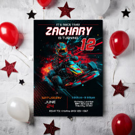 Go Kart Birthday Einladung | Einladung