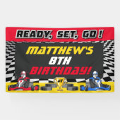 Go Kart Birthday Party Racing Banner (Horizontal)