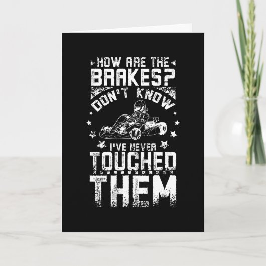 Go Kart Brakes Karte (Vorderseite)