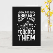 Go Kart Brakes Karte (Gelbe Blume)