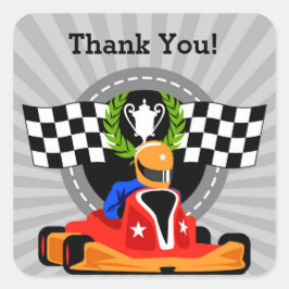 Go Kart Danke Sticker