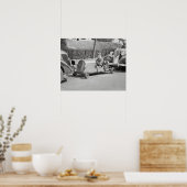 Go Kart Driver, 1937. Vintages Foto Poster (Küche)