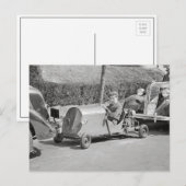 Go-Kart-Fahrer, 1937 Postkarte (Vorne/Hinten)