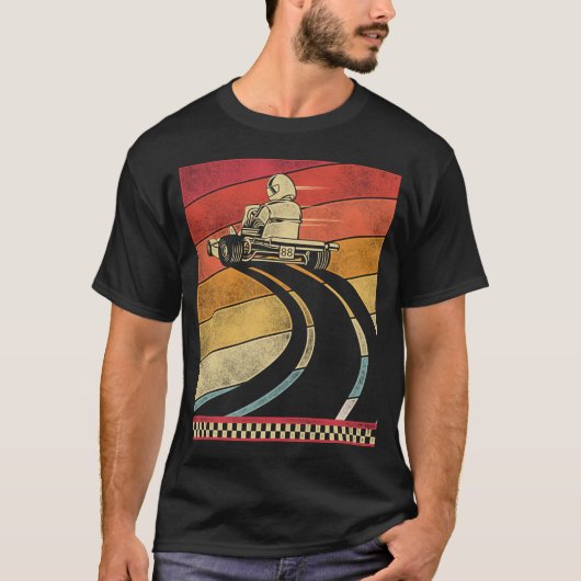 Go Kart Go Kart Retro Vintag T-Shirt (Vorderseite)