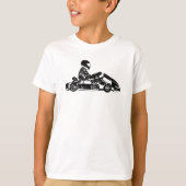 Go-kart Kart Racing Driver Karting Retro Geschenk T-Shirt (Vorderseite)