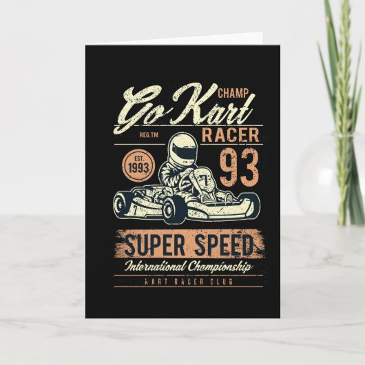 Go Kart Karte (Vorderseite)