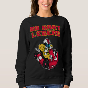 Go Kart Legende Rennsport sagt Sweatshirt