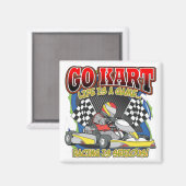 Go Kart Life Magnet (Vorderseite/Rückseite)
