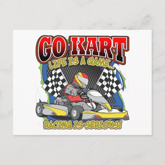 Go Kart Life Postkarte (Vorderseite)